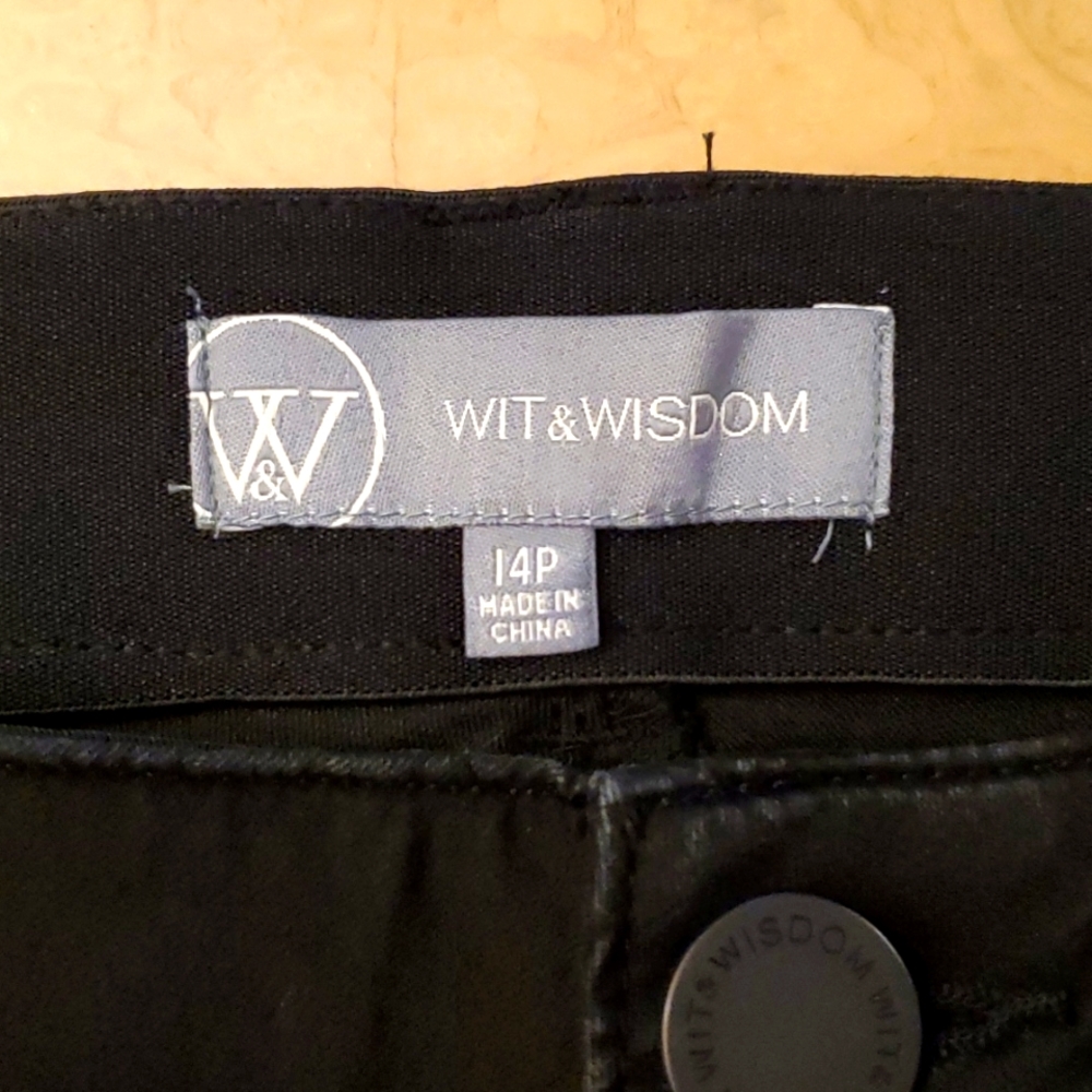 Wit & Wisdom Ab-solution 14P women's black jeans